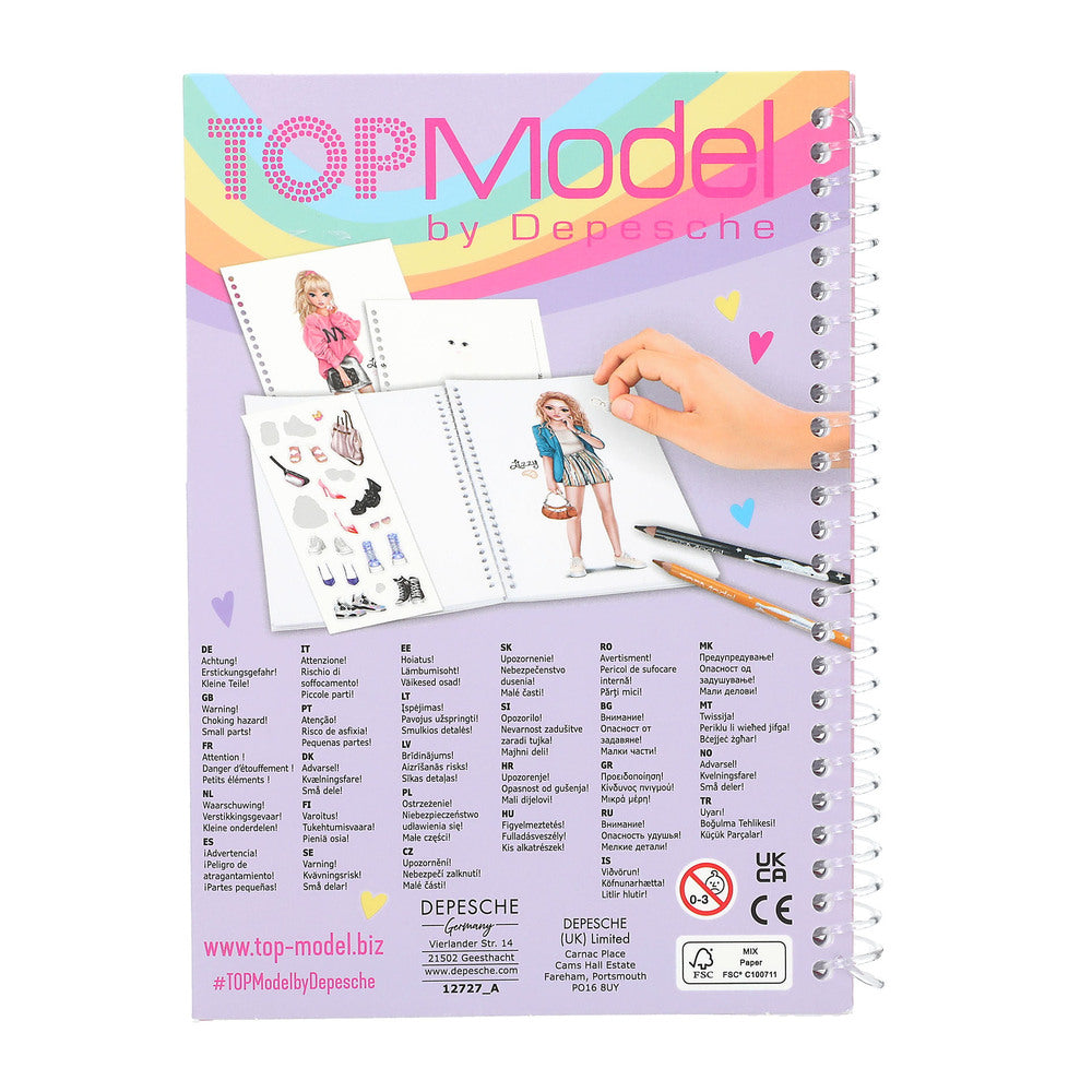 TOPModel Lommemalebog Jill & Cookie