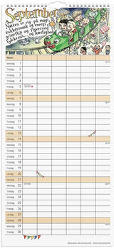 Mayland Familiekalender 2025 otto dickmeiss m/illu 6 kol