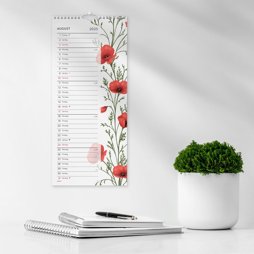Mayland Vægkalender 2025 blomster