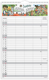 Mayland Familiekalender 2025 otto dickmeiss A3 4 personer