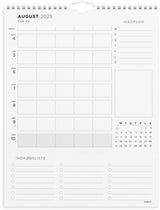 Mayland Familiekalender 2025 ugeplan m/lister