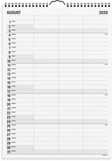 Mayland Familiekalender 2025 sort/hvid 3 kol
