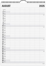 Mayland Familiekalender 2025 sort/hvid 7 kol