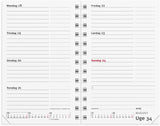Mayland Mini planner 2025 uge refill tværformat