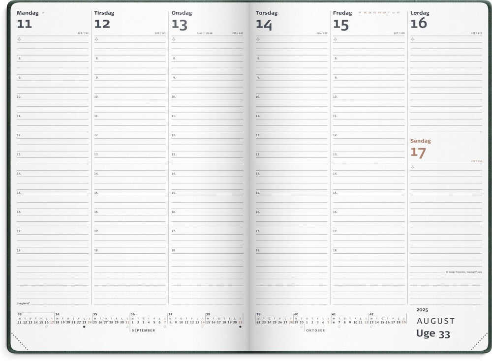 Mayland Kalender city diplomat 2025 uge trend