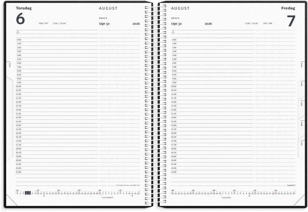 D1 Mayland Timekalender 2026 dag pp sort