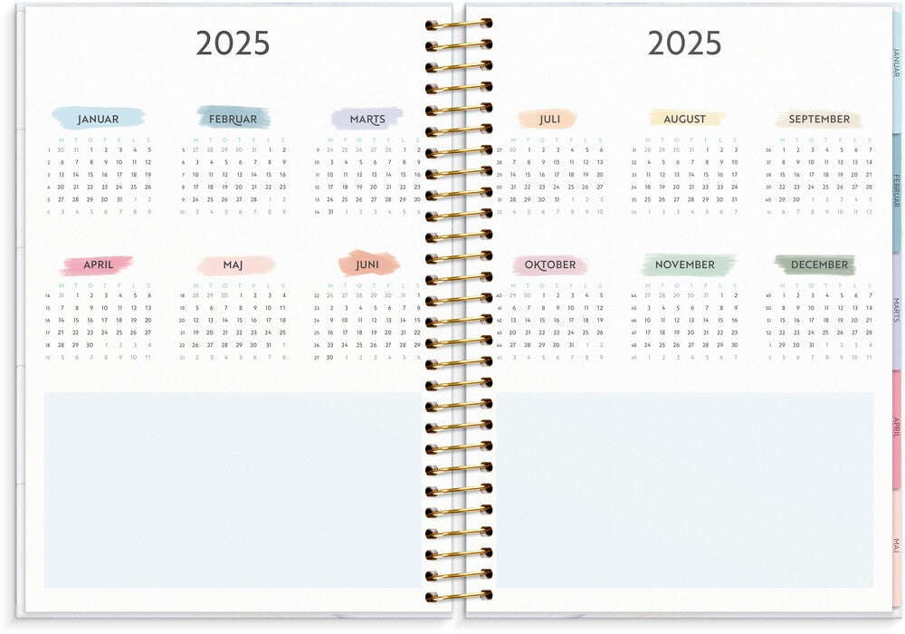 Mayland Life organizer 2025 family panner uge
