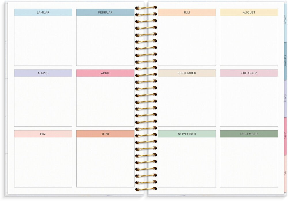 Mayland Life organizer 2025 family panner uge