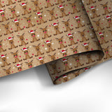 Flot kraft gavepapir 3 m x 70 cm