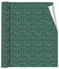 Flot gavepapir i metallic print 3 m x 70 cm