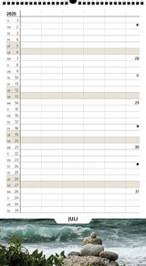Familiekalender med foto m/5 kolonner Skoleåret Rundt 24/25