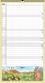 Familiekalender I Naturen m/5 kolonner Skoleåret Rundt 24/25