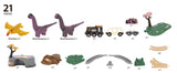 D2 Togbanesæt med dinosaurer