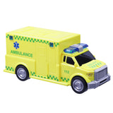 Ambulance med lys og lyd
