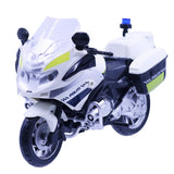 D2 Politimotorcykel med lys og lyd 18 cm