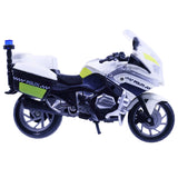 D2 Politimotorcykel med lys og lyd 18 cm