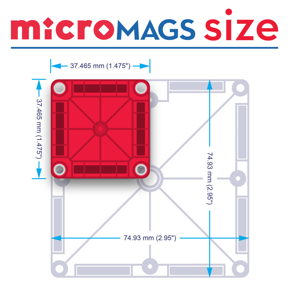 MAGNA-TILES microMAGS 70 stk