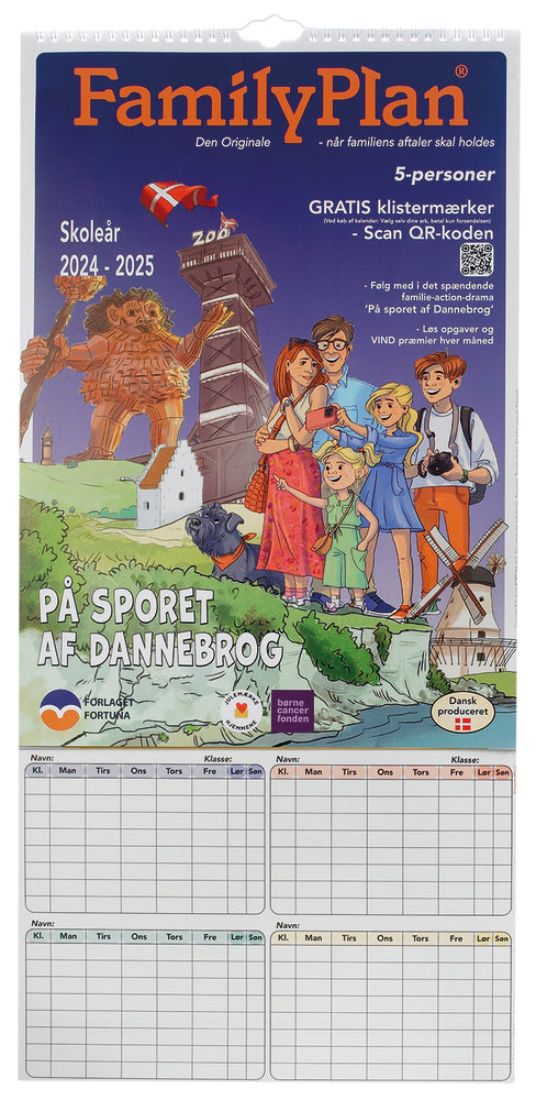 Familiekalender 24/25 familyplan 5 pers.