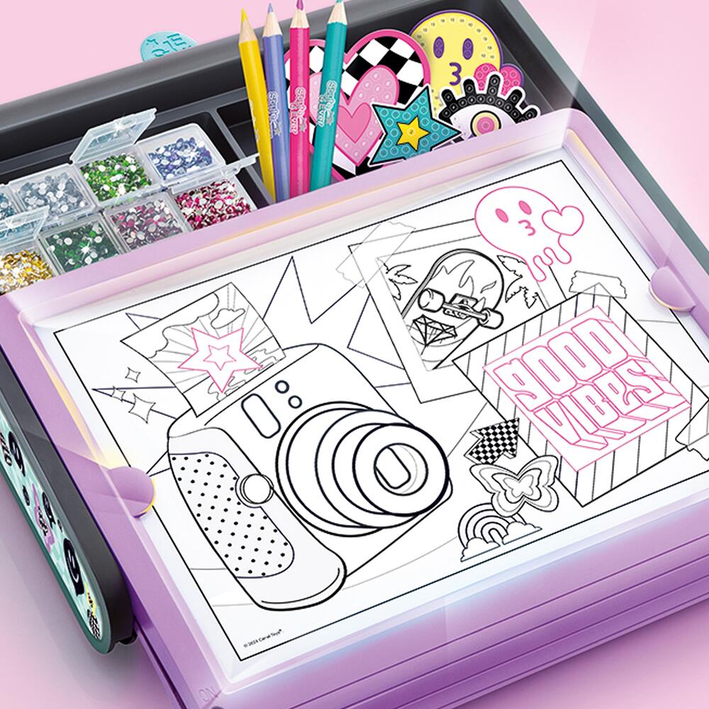 Style 4 Ever Diamond Art 3-i-1 Etui med LED-Lys