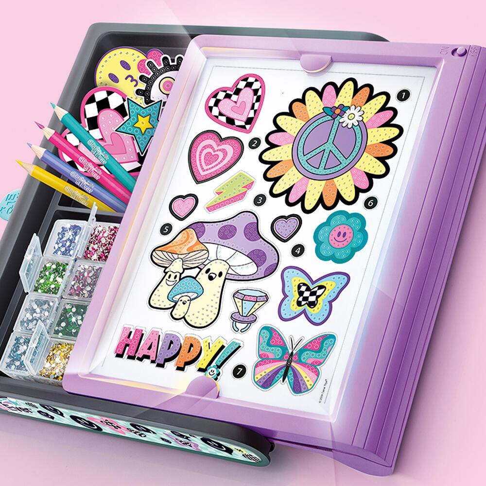Style 4 Ever Diamond Art 3-i-1 Etui med LED-Lys
