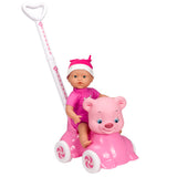 Babywalker bjørn med blød dukke