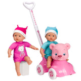 Babywalker bjørn med blød dukke