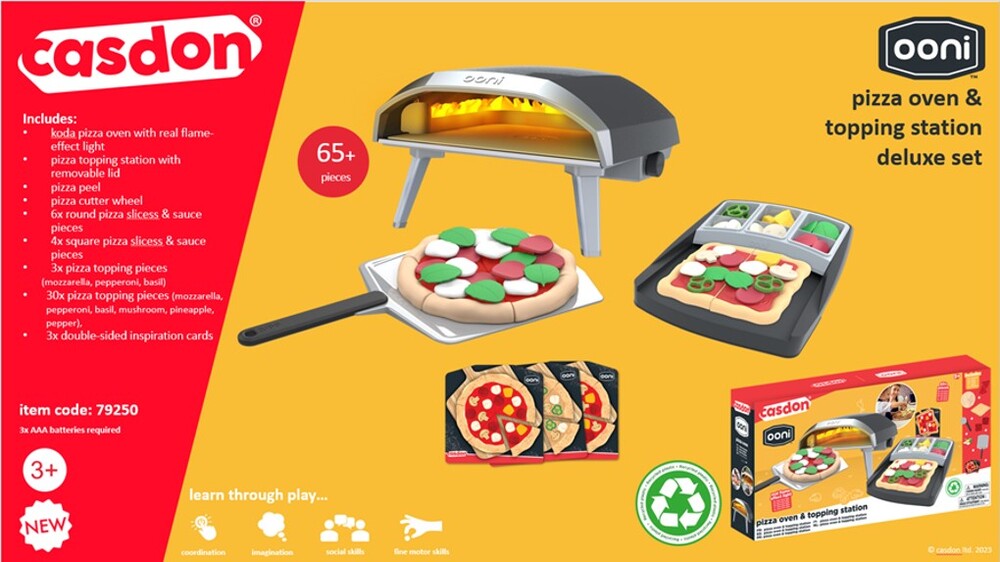 Pizzaovn og Topping Station