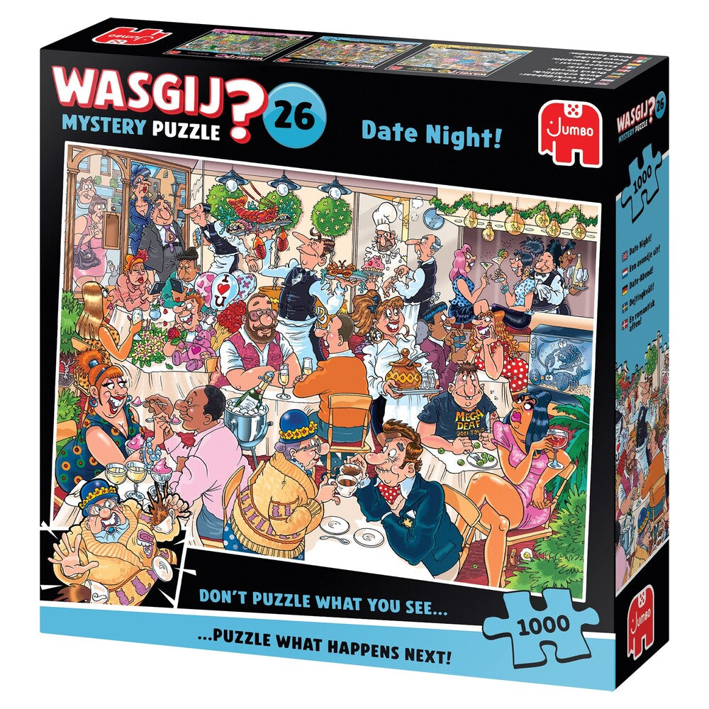 Puslespil Wasgij Mystery 26 date night! 1000 brikker