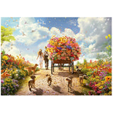 Puslespil carrying flowers 1000 brikker