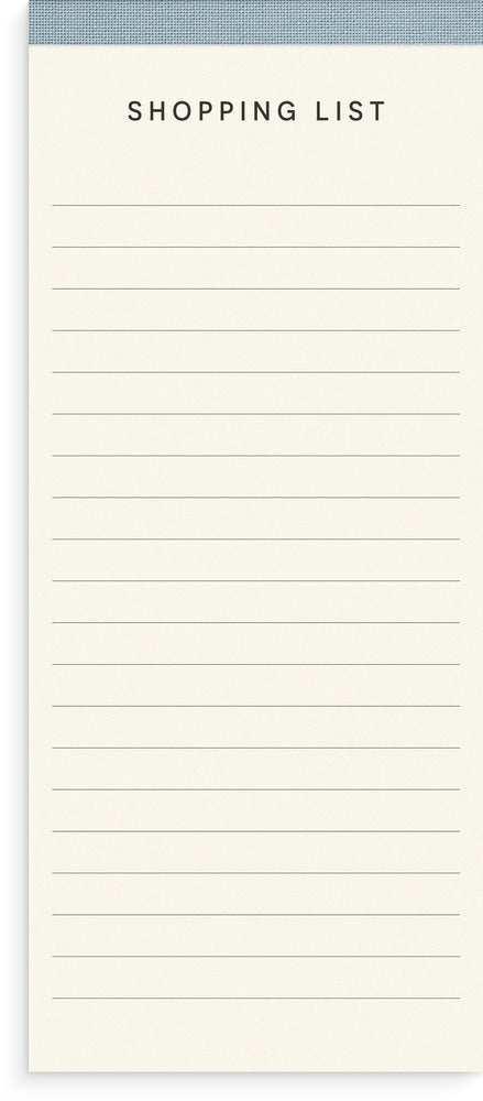 Blok Afrivning Shopping List textile 80 sider 120g linjeret