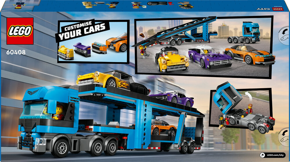 60408 LEGO City Big Vehicles Biltransport med sportsvogne