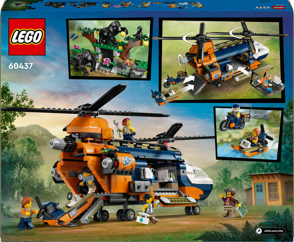 60437 LEGO City Exploration Jungleeventyr – helikopter og ekspeditionsbase