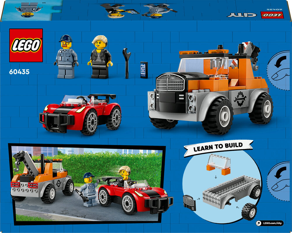60435 LEGO City Great Vehicles Kranvogn og sportsvognsreparation