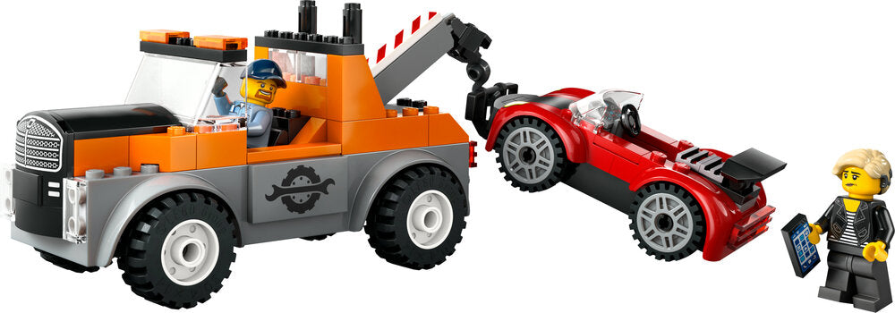 60435 LEGO City Great Vehicles Kranvogn og sportsvognsreparation
