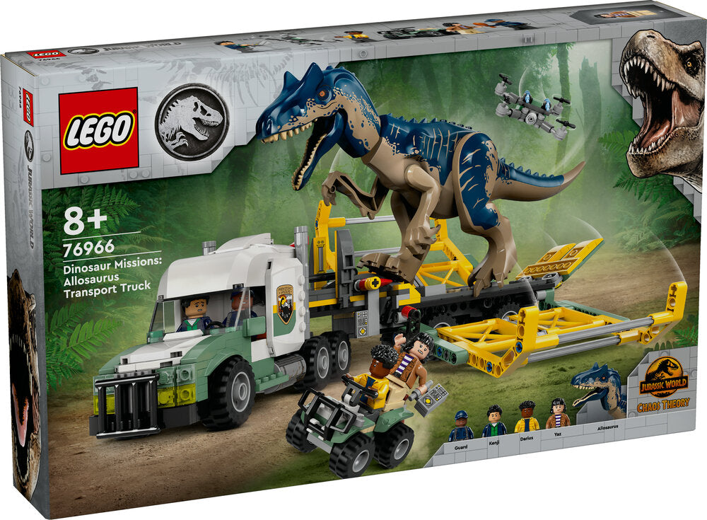 76966 LEGO Jurassic World Dinosaurmissioner: Allosaurus-transportvogn