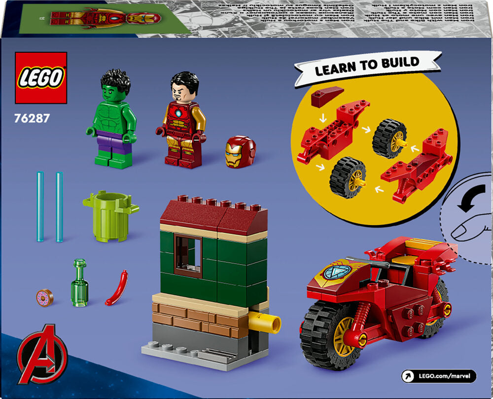 76287 LEGO Super Heroes Marvel Iron Man med motorcykel og Hulk