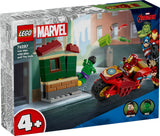 76287 LEGO Super Heroes Marvel Iron Man med motorcykel og Hulk