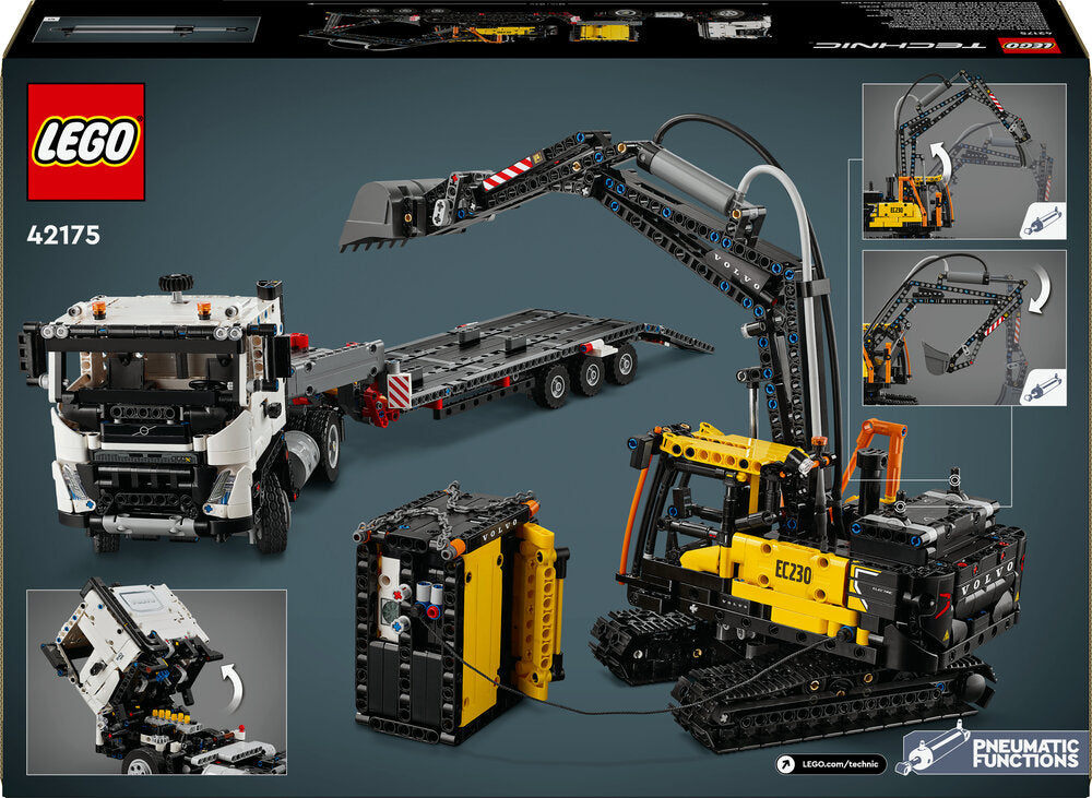 D2 42175 LEGO Technic Volvo FMX-lastbil og EC230 elektrisk gravemaskine