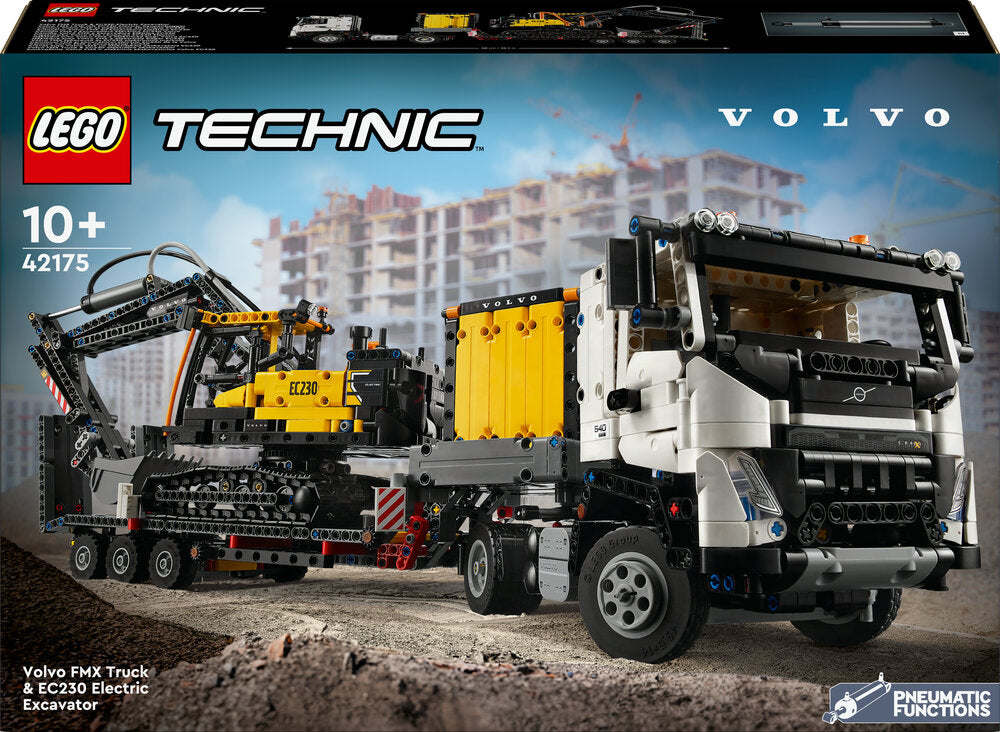 D2 42175 LEGO Technic Volvo FMX-lastbil og EC230 elektrisk gravemaskine