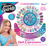 D2 SHIMMER N SPARKLE TRENDY TIPS NAIL EXPRESSIONS