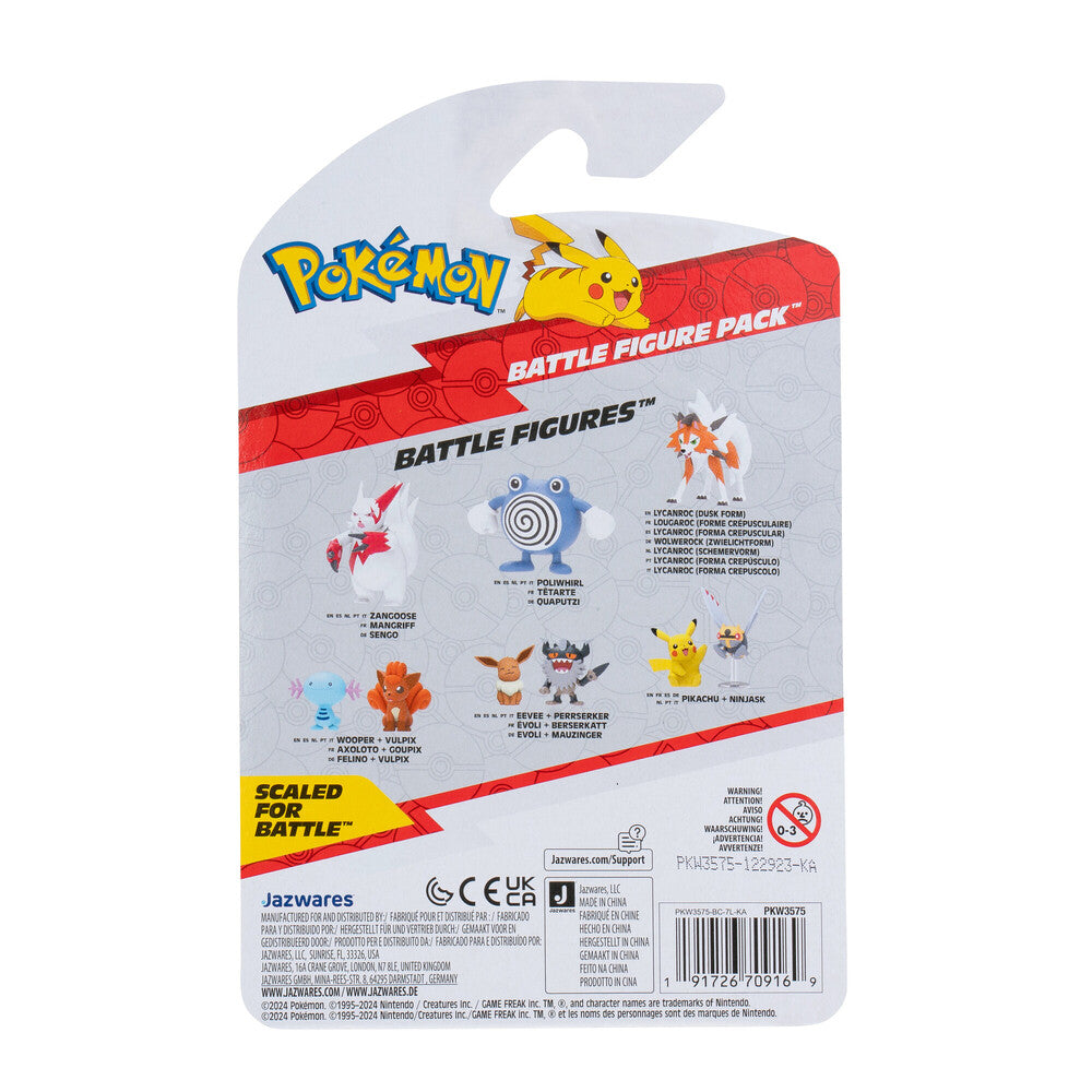 POKEMON BATTLE FIGURE WOOPER AND VULPIX