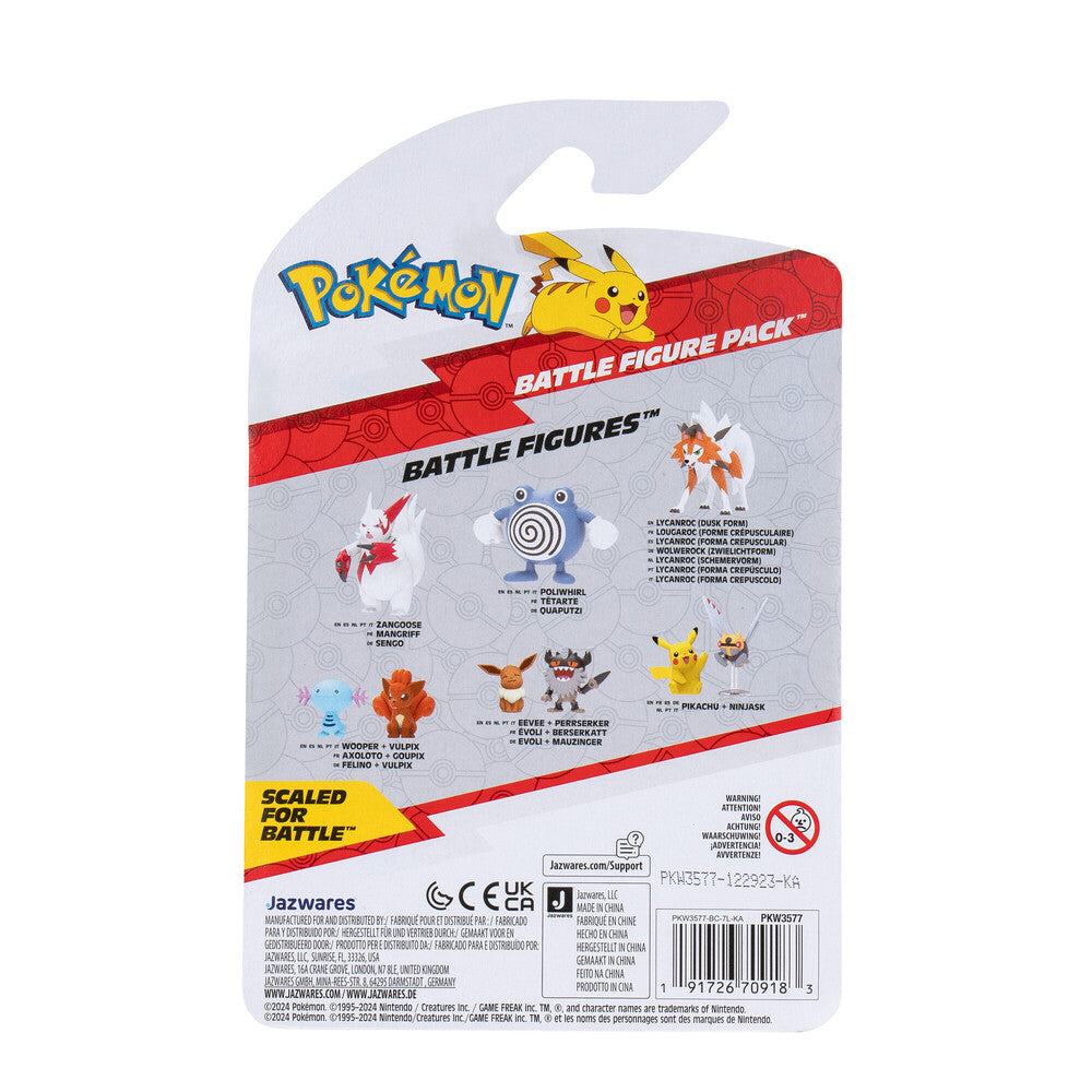 POKEMON BATTLE FIGURE PERRSERKER AND EEVEE