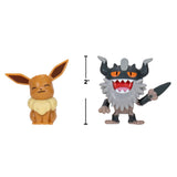 POKEMON BATTLE FIGURE PERRSERKER AND EEVEE