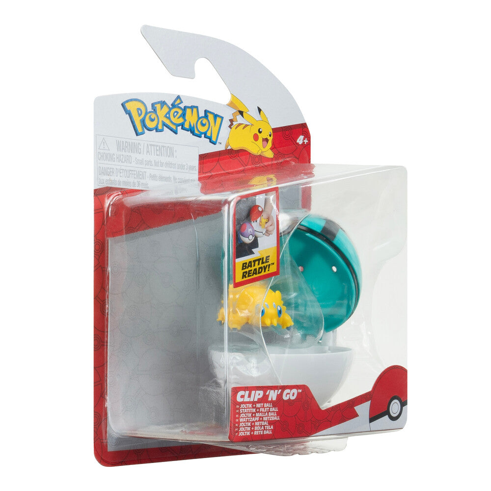 POKEMON CLIP N GO JOLTIK WITH NET BALL