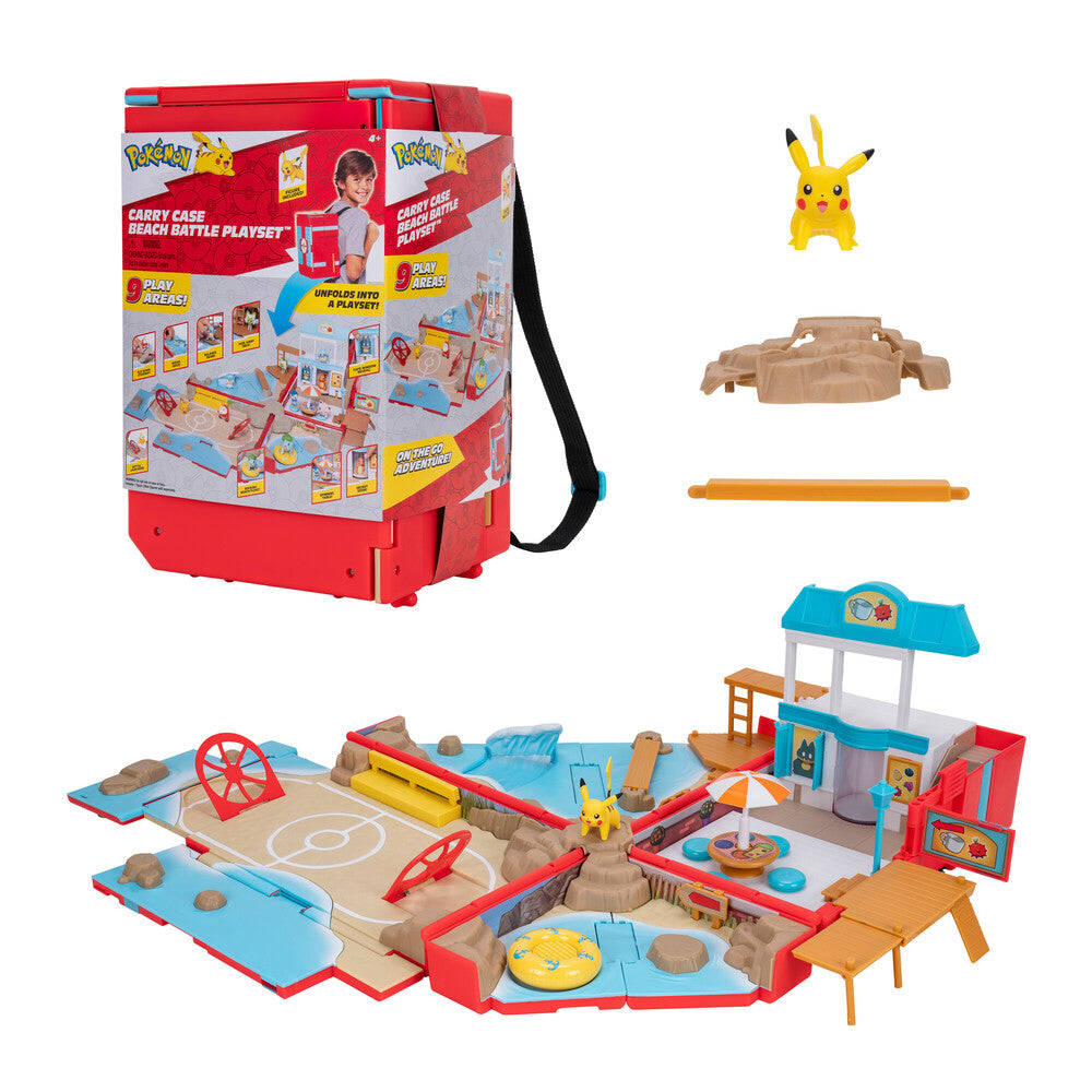 POKEMON CARRY CASE BEACH PLAYSET