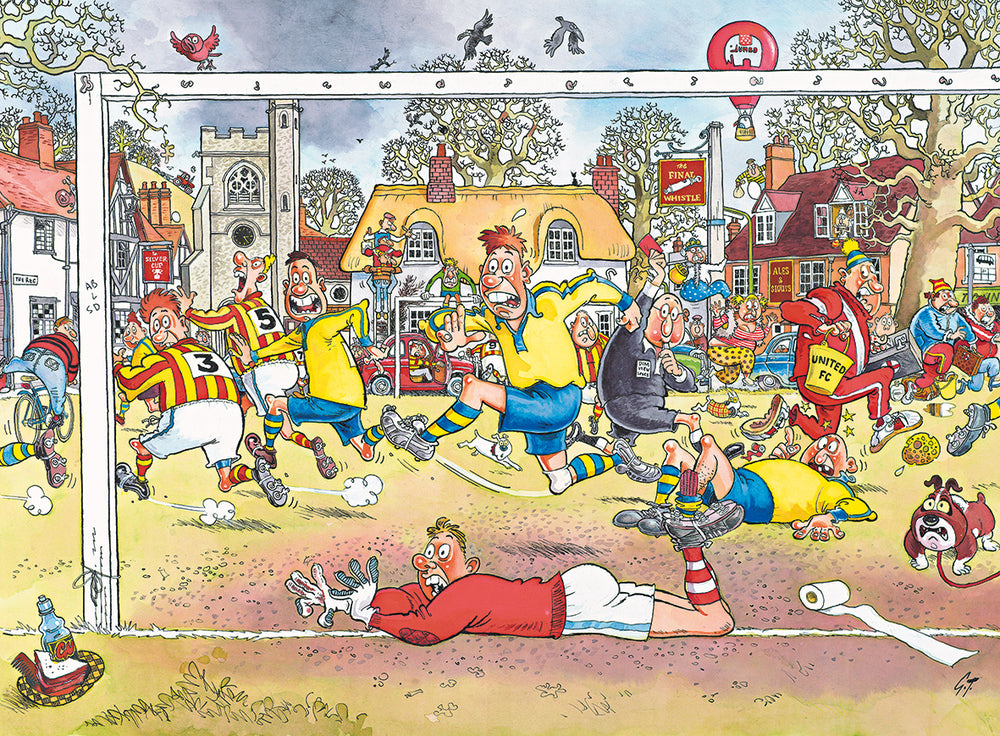 Puslespil Wasgij Original 14 Football Madness! 1000 brikker