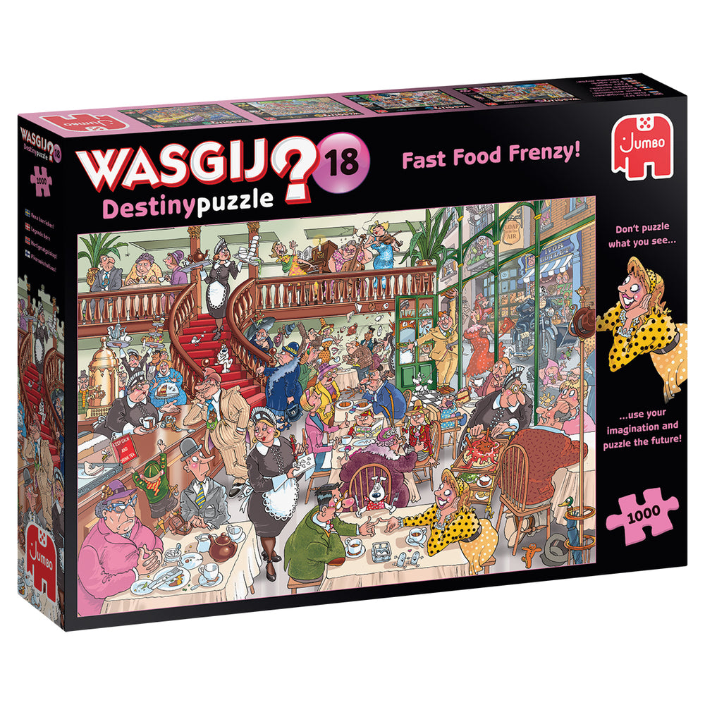 Puslespil Wasgij Destiny 18 Fast Food Frenzy! 1000 brikker