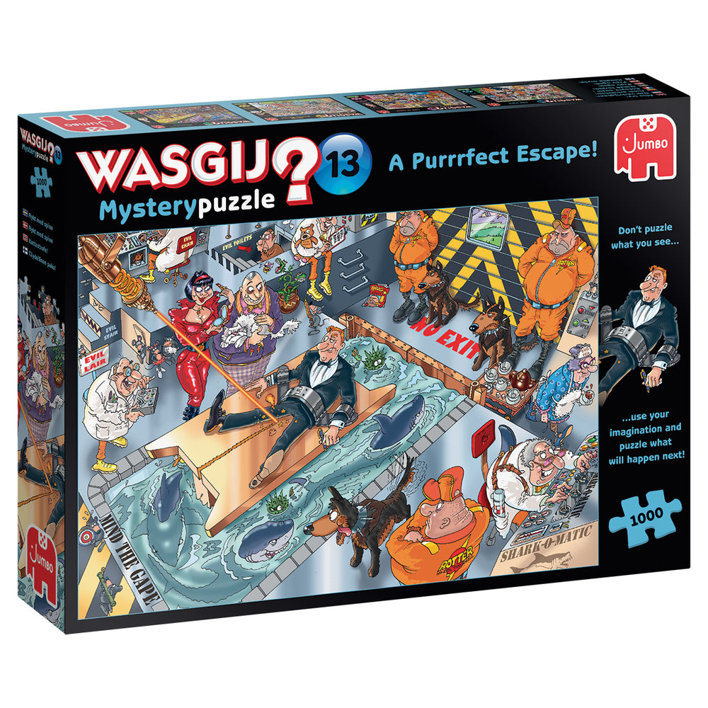 Puslespil Wasgij Mystery 13 A Purrrfect Escape! 1000 brikker