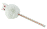 Kuglepen med kattemotiv og pom pom asst