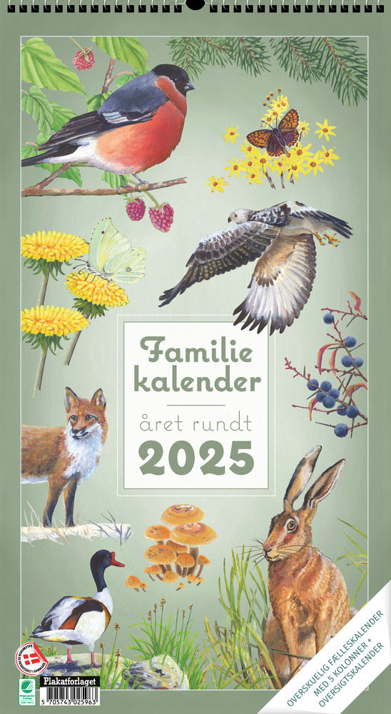 Familiekalender året rundt i naturen 2025